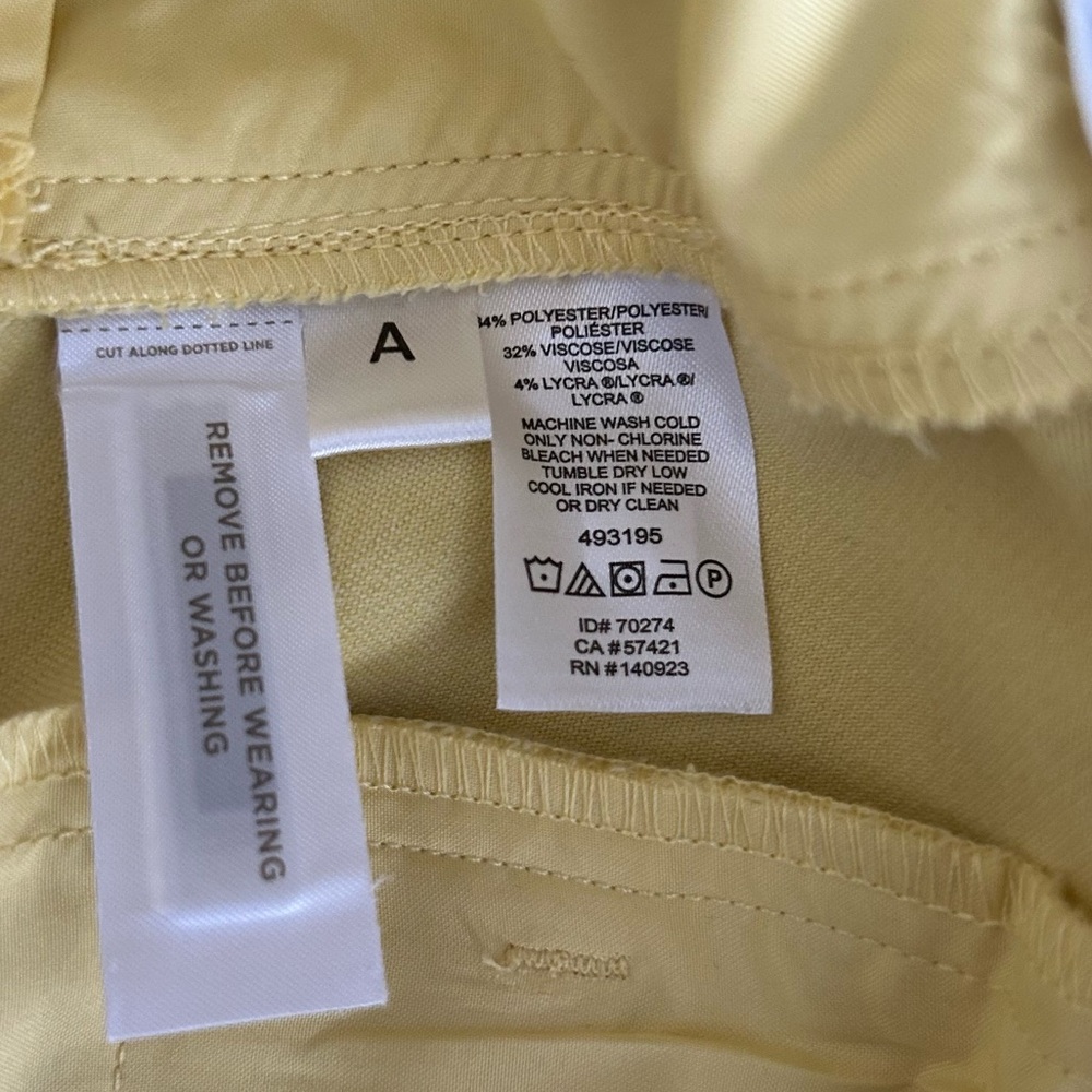Beautiful Butter Yellow LOFT Marisa Ankle Trousers - Size 8. NWOT - Picture 6 of 6